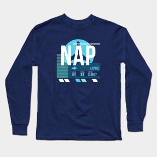 Naples (NAP) Airport // Sunset Baggage Tag Long Sleeve T-Shirt